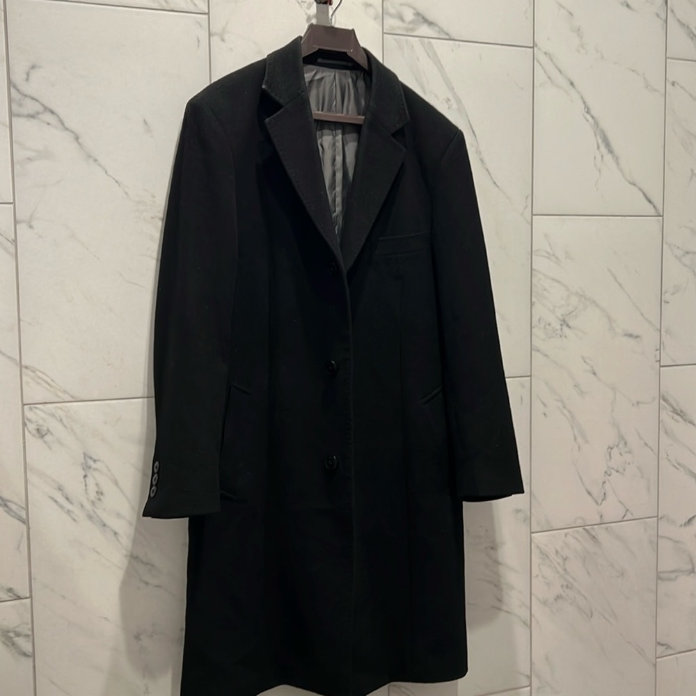 Pierre Cardin Men's peacoat, size 40r black